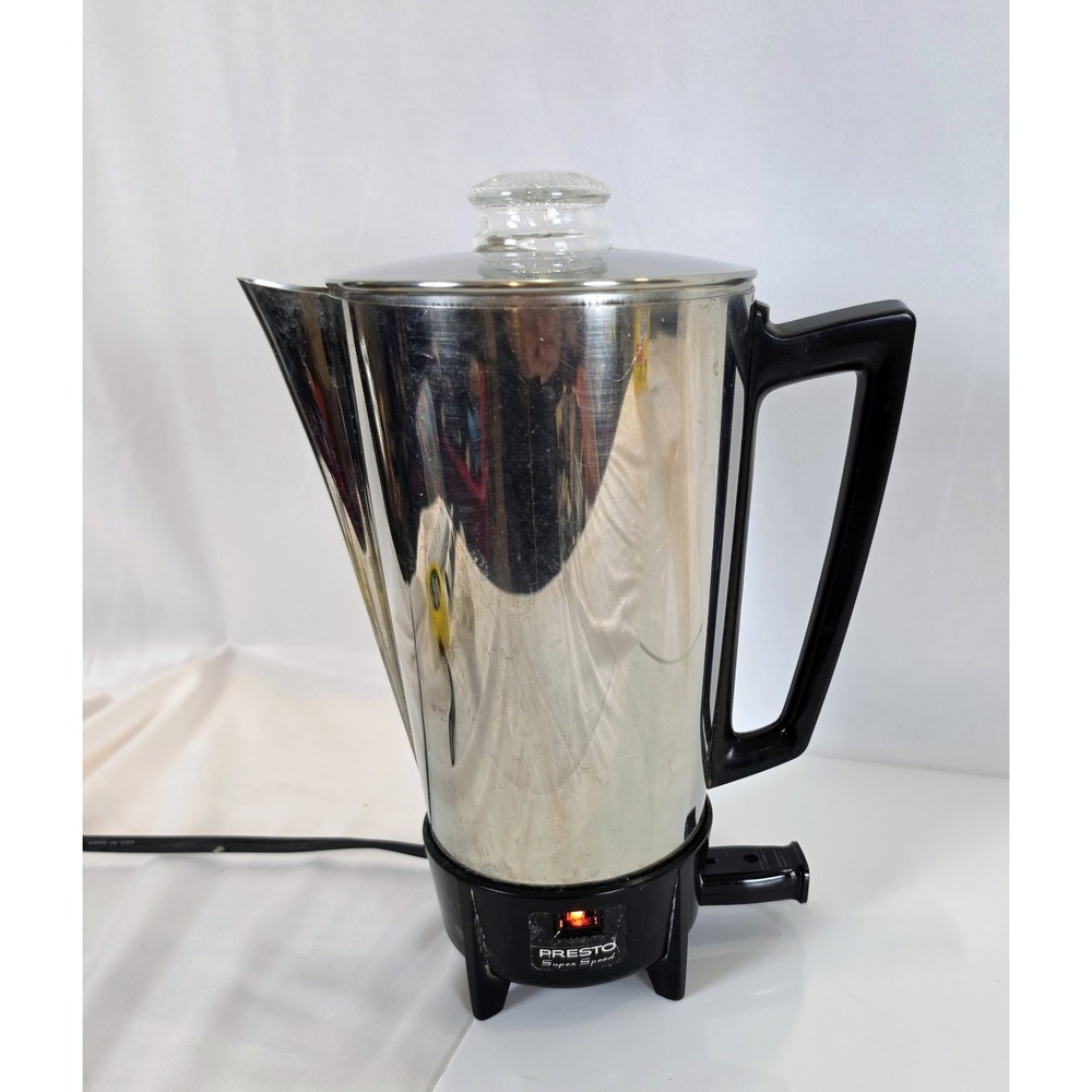 Presto Vintage KK09A Super Speed 9 Cup Coffee Percolator MCM Complete  Works